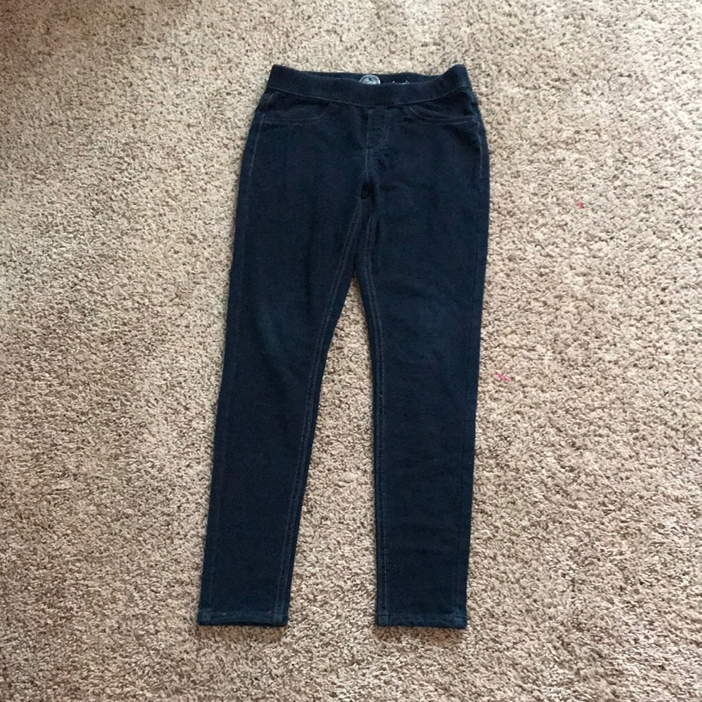 dark denim jeggings